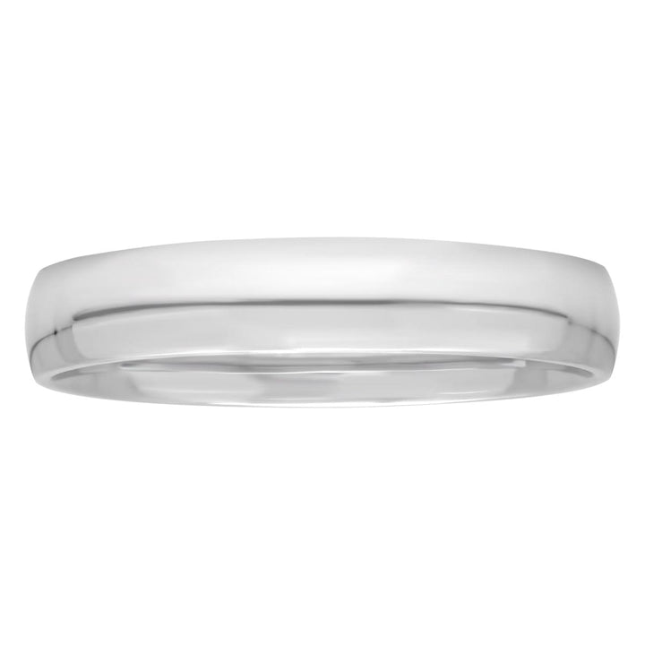 14KT White Gold High Polished Band, 4mm