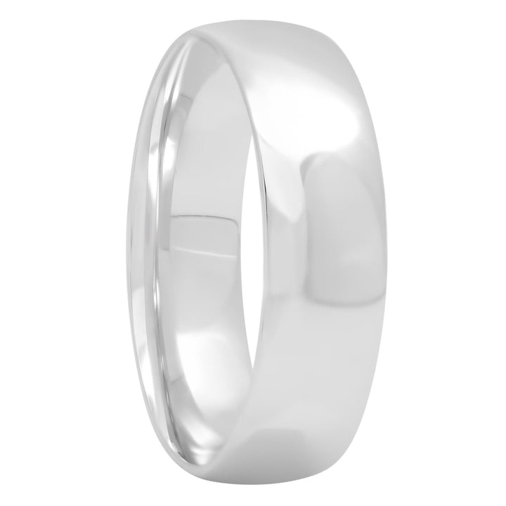 14KT White Gold High Polished Band