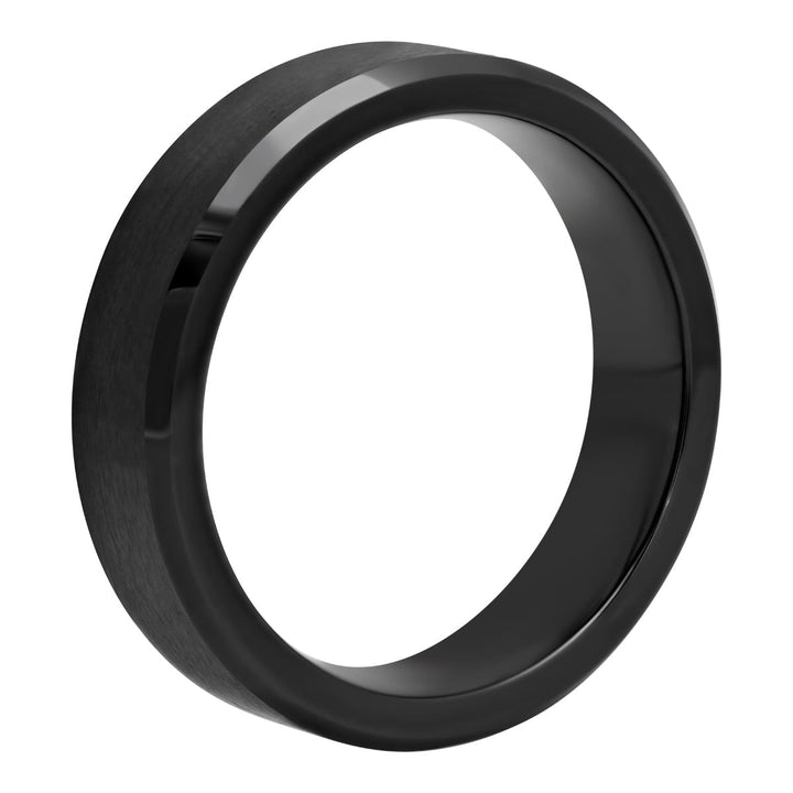 Cobalt Black Matte Finish Band, 6mm