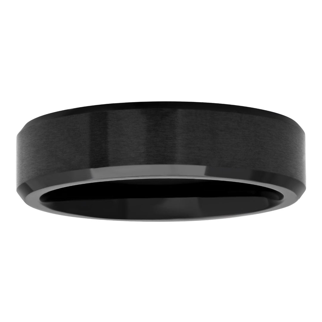 Cobalt Black Matte Finish Band, 6mm