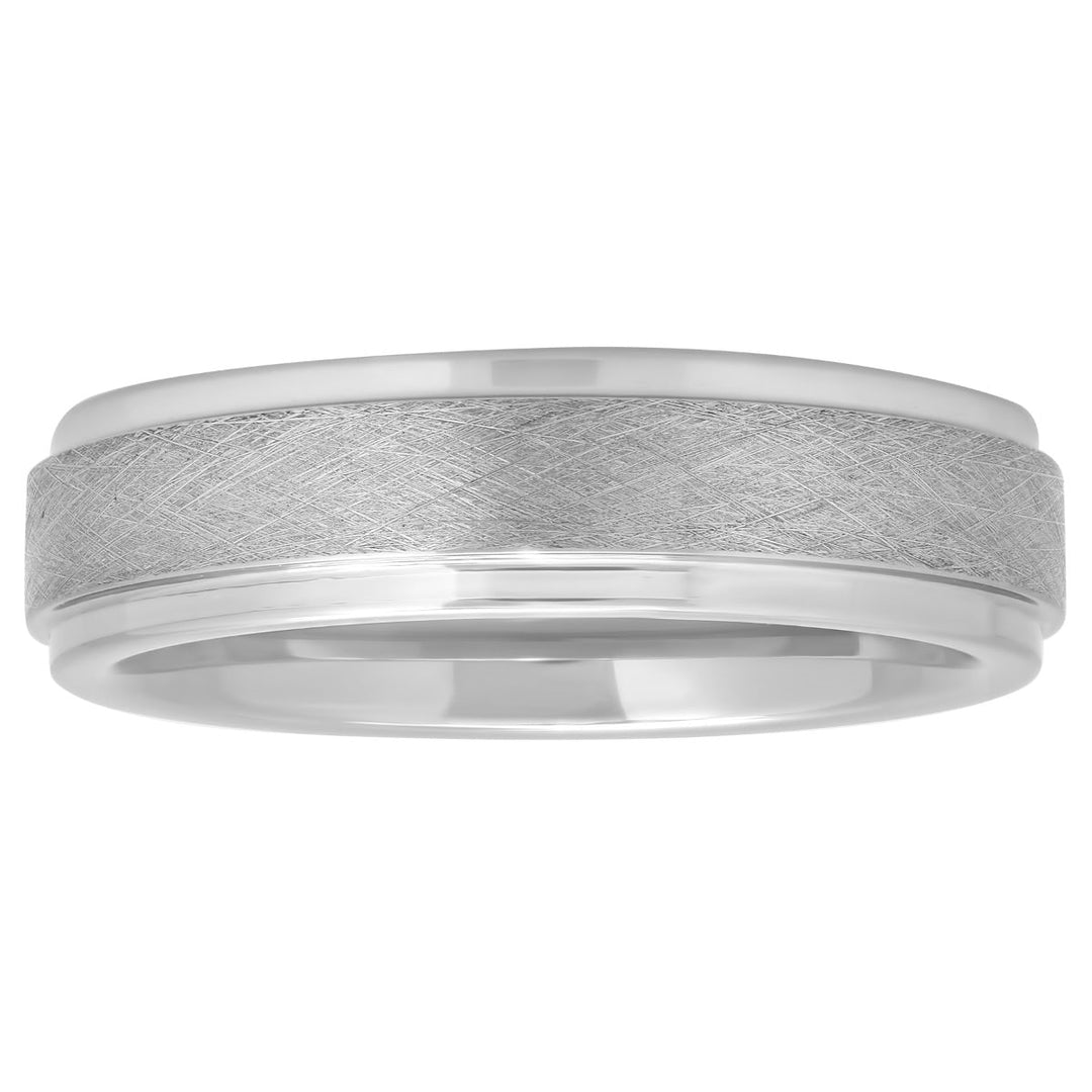 Tantalum Scratch Satin Finish Band, 6mm