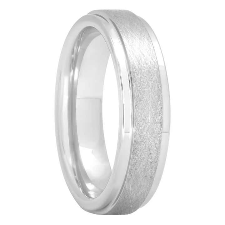Tantalum Scratch Satin Finish Band, 6mm Men's Wedding ring