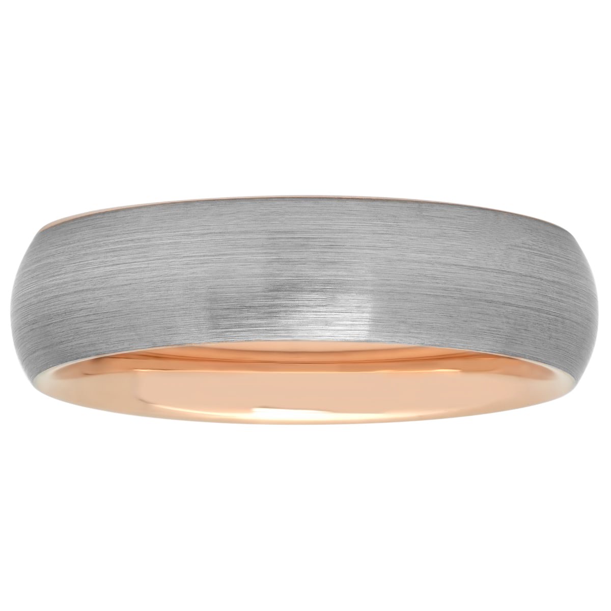 Tantalum Matte Gunmetal And Rose Inside Band, 7mm – Jordan Jack