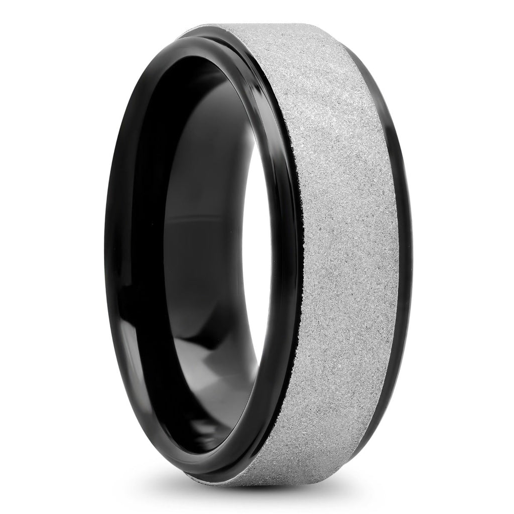 Tantalum Scratch Finish W Black Ip Edges And Inside, 8mm – Jordan Jack