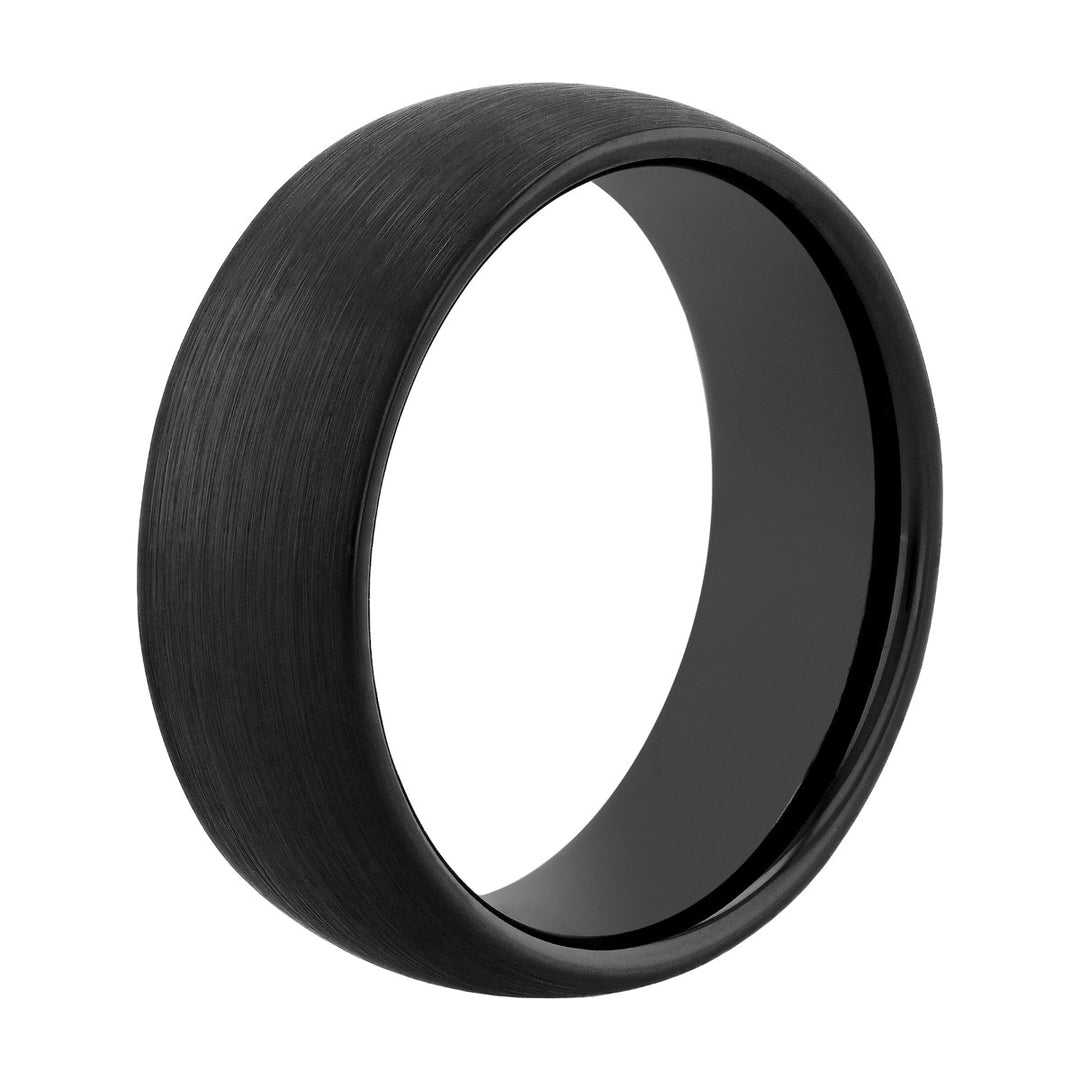 Tantalum Black Brushed Finish Band, 8MM