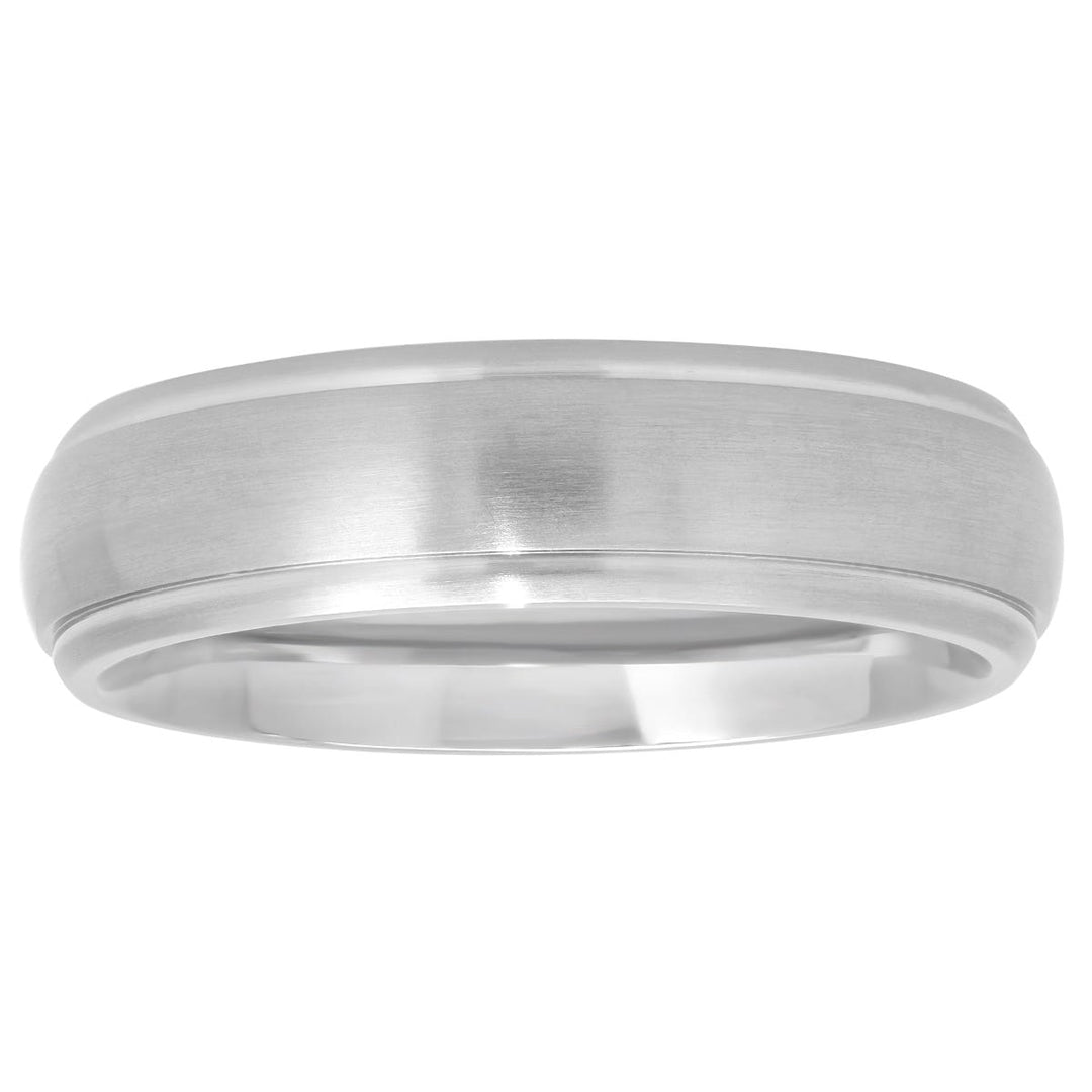 Titanium Polished Satin Band, 6mm