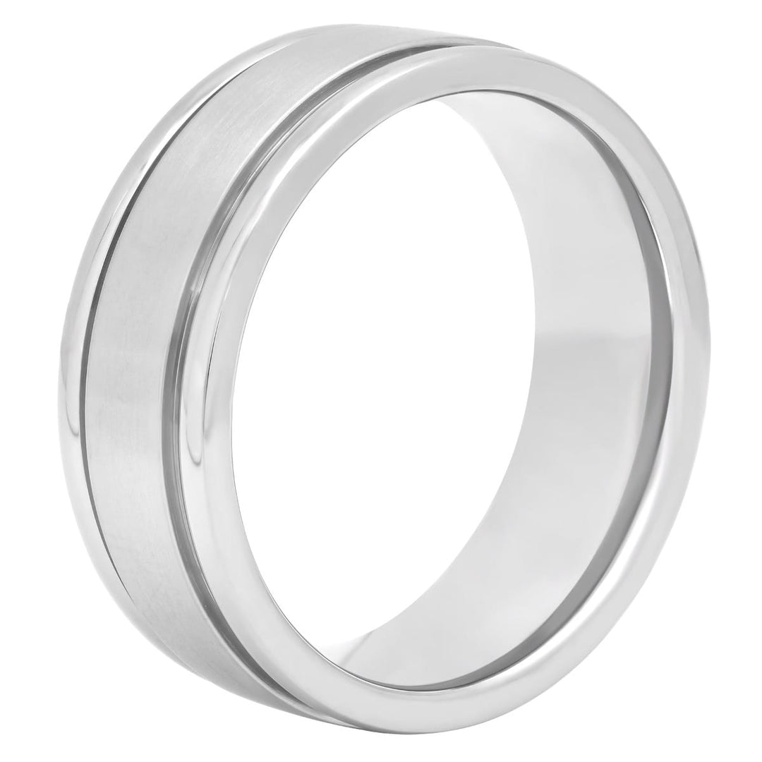 Titanium Satin Finish Center Band, 8mm